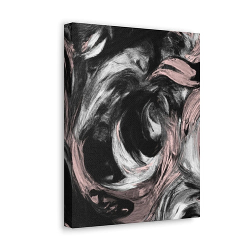Wall Art Decor - Canvas Print Artwork - Black Pink White Abstract - Father Tree