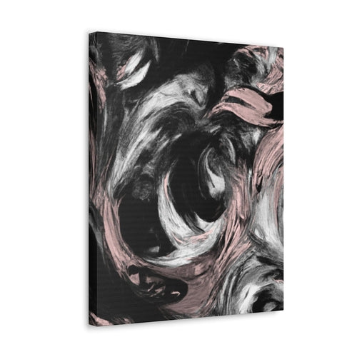 Wall Art Decor - Canvas Print Artwork - Black Pink White Abstract - Father Tree